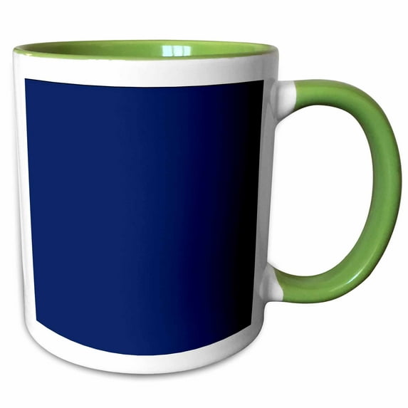 3drose, Print of Blue Moon Midnight, 11oz Two-tone Green Mug