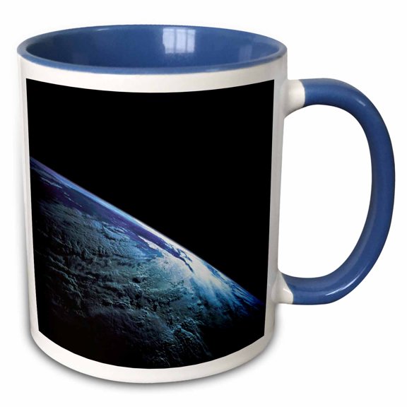 3drose, Print of Earth as Seen from Space, 11oz Two-tone Blue Mug