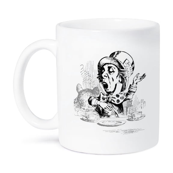 3dRose, Print of Mad Hatter From Alice In Wonderland, 15oz Mug