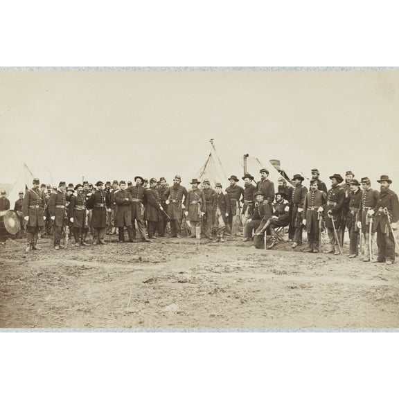 Print: Officers Of 139th Pennsylvania Infantry, circa 1862