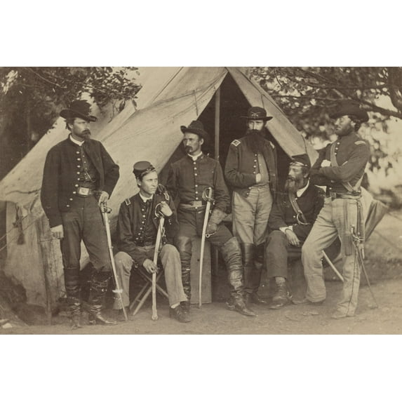 Print: Officers Of 3d Pennsylvania Cavalry, circa 1861