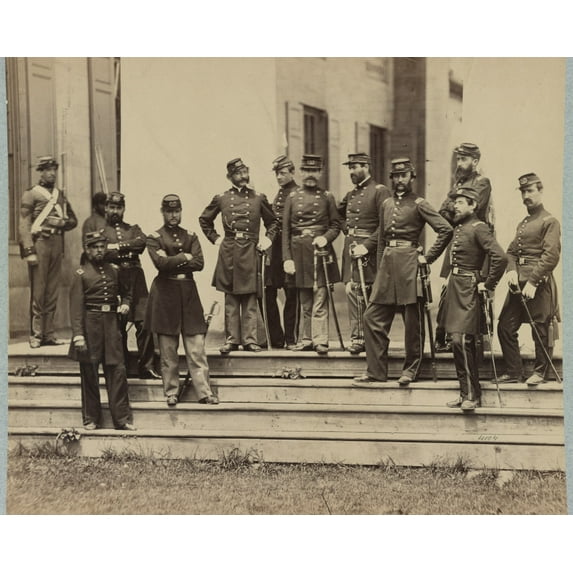 Print: Officers Of 8th New York State Militia, Arlington, Va., June, 1861