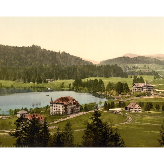 Print: On The Lake, Titisee, Black Forest, Baden, Germany, circa 1890