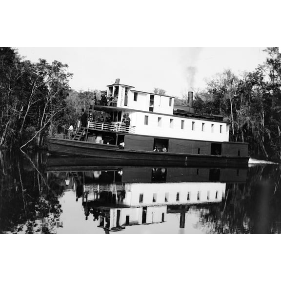 Print: On The Ocklawaha Sic, Florida, circa 1880
