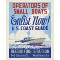 thumbnail image 1 of Print: Operators Of Small Boats Enlist Now! U.S. Coast Guard, circa 1941, 1 of 4