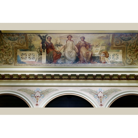 Print: Painting Art In East Atrium Ceiling Of Federal Complex, Erie