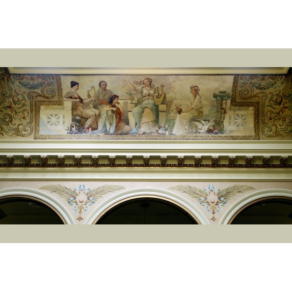 Print: Painting Poetry In South Atrium Ceiling Of Federal Complex, Erie