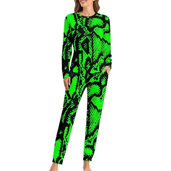 Print Pajamas Tribal Kente Design Kawaii Pajamas Set Womens Long Sleeve Sleep Nightwear 4XL 5XL 6XL