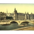 thumbnail image 1 of Print: Palais De Justice And Bridge To Exchange, Paris, France, circa 1890, 1 of 4
