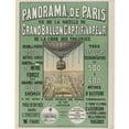 thumbnail image 1 of Print: Panorama De Paris. Vu De La Nacelle Du Grand Ballon Captif A Vapeur, 1 of 4
