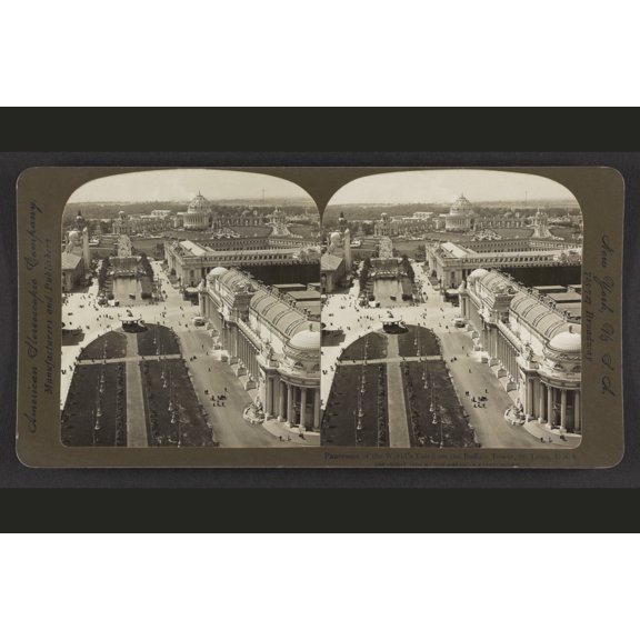 Print: Panorama Of The World's Fair From The Buffalo Tower, St. Louis, U
