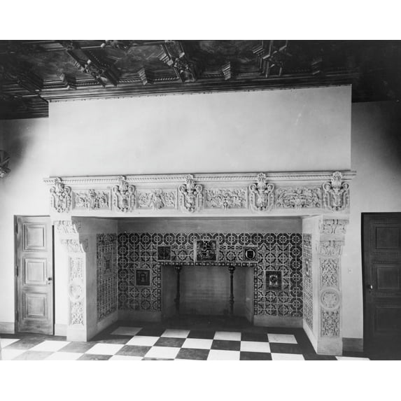 Print: Pasadena, California, Mrs. Herbert Coppell Home (Interior) -