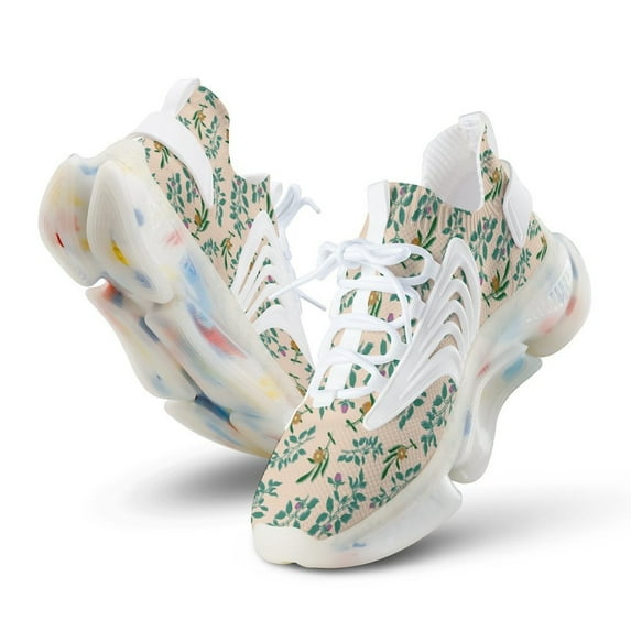 Print Pattern Walking Shoes for Men Woman Lightweight Tennis Fashion Elastic Sports Shoes Cushion Basketball Shoes