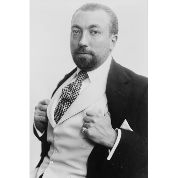 Print: Paul Poiret, Half-Length Portrait, Facing Left, 1913
