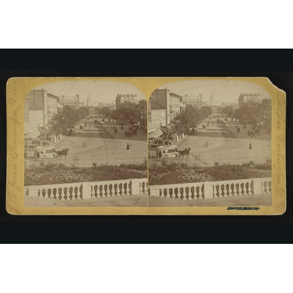 Print: Pennsylvania Avenue, D.C. From The Treasury Dept., 1890