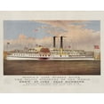 thumbnail image 1 of Print: People's Line Hudson River, The Palace Steamers Of The World, 1 of 4
