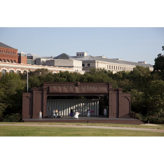 Print: Performance Stage Located On The Washington Monument Grounds On The