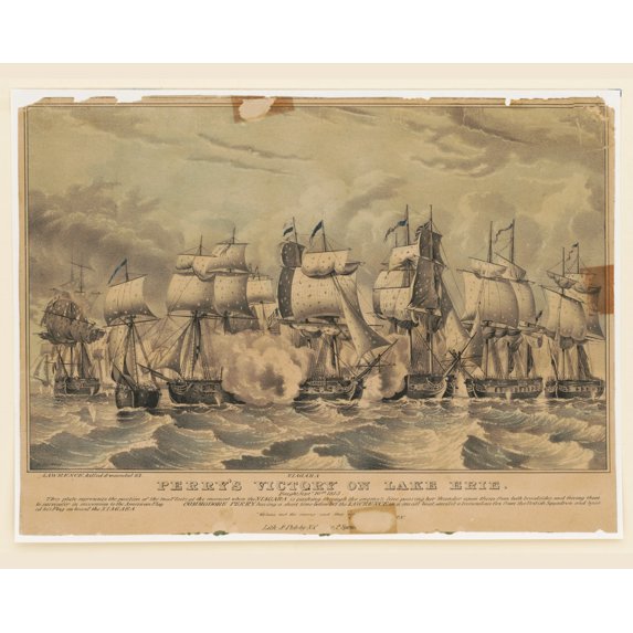 Print: Perry's Victory On Lake Erie: Fought Septr. 10th 1813