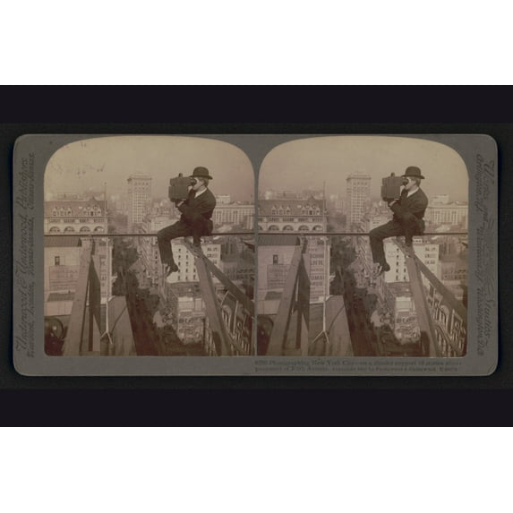 Print: Photographing New York City - On A Slender Support 18 Stories Above