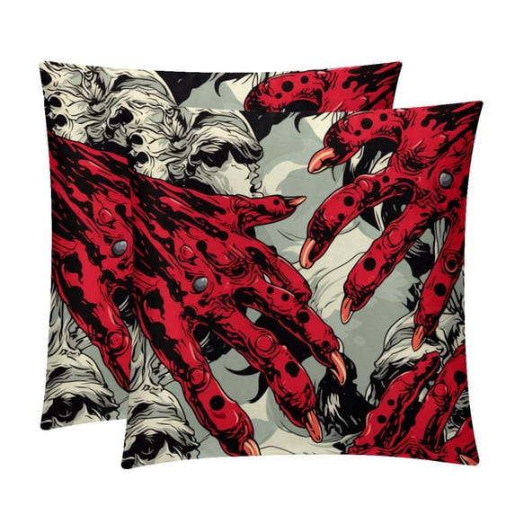 Print Pillow Covers Inserts Set with Unique Patterns - 16x16, 18x18, 20x20 Inches - 2 Pack Decorative Throw Pillow Covers for Home Decor and More