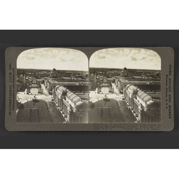 Print: Pivotal Point Of The Fair, Overlooking Plaza Orleans To Festival