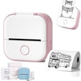 thumbnail image 1 of Print Pod, Print Pods Mini Printer, Pocket Mini Printer, Mini Pocket Sticker Printer,Inkless Sticker Printer for DIY Scrapbook, Fast Printing Portable Mini Thermal Printer (Pink), 1 of 8