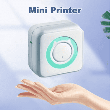 Printable Mini Paper Note Print Pods Mini Portable Printer, Thermal Inkless Sticker Maker with 10 ...