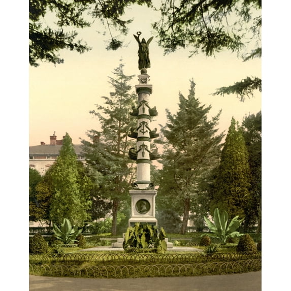 Print: Pola, Maximilian's Monument, Istria, Austro-Hungary, circa 1890