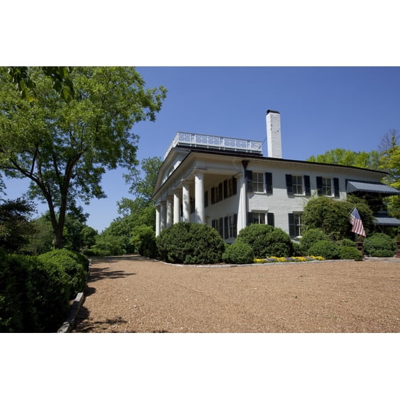 Print: Pope Mansion, Built In 1814 On The Highest Hill In Huntsville