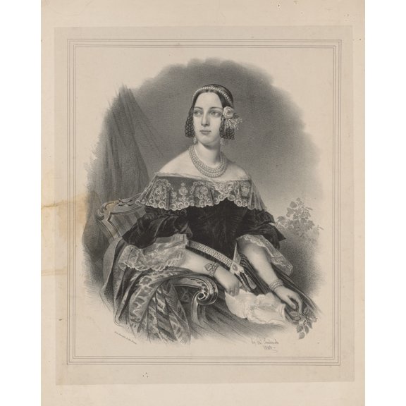 Print: Portrait Of Unidentified Woman, Half-Length, Seated In Chair