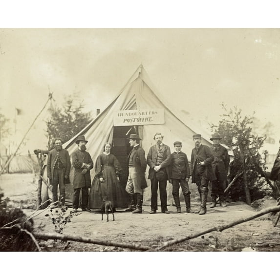 Print: Post Office At Headquarters Army Of Potomac, Falmouth, Va., circa