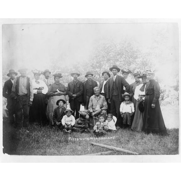 Print: Pottowatomie Indians, 1906