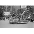 thumbnail image 1 of Print: Preparedness Parade. Float With Guns, 1916, 1 of 4