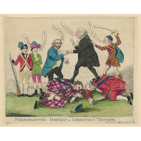 Print: Prerogatives Defeat Or Liberties Triumph, 1780