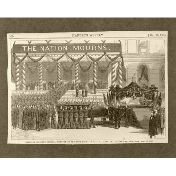 Print: Pres. Lincoln's Funeral - Removal Of The Body From The City Hall To