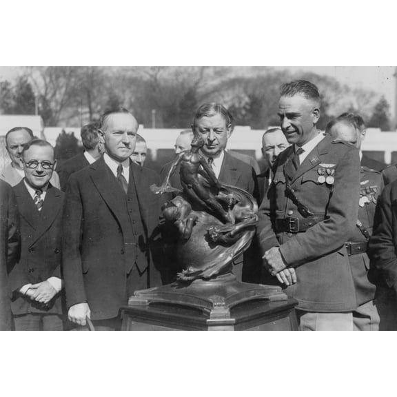 Print: President Coolidge Presents Collier Trophy, 1927