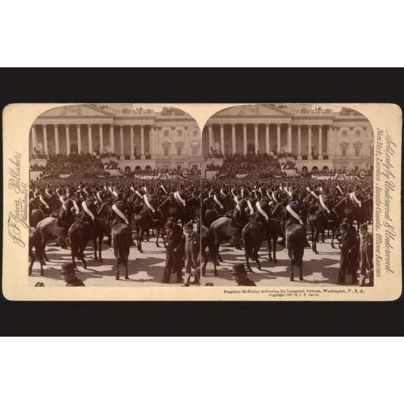 Print: President Mckinley Delivering His Inaugural Address, Washington