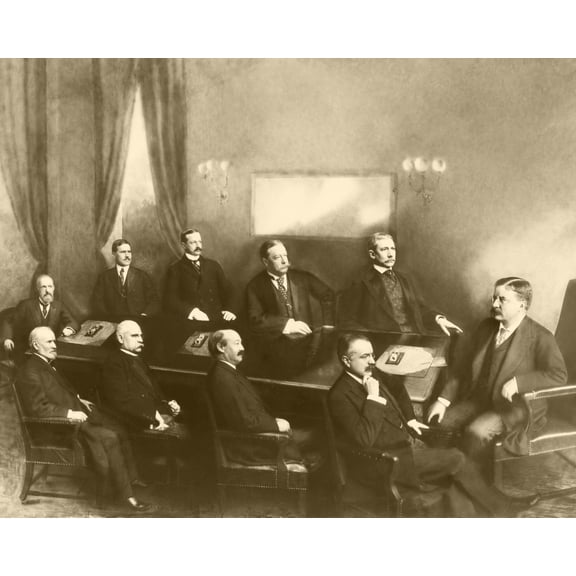 Print: President Theodore Roosevelt, And His Cabinet Around Table, 1907