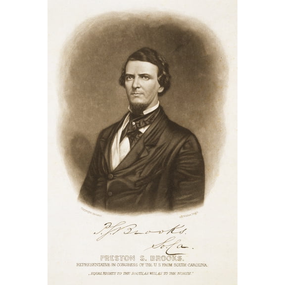 Print: Preston S. Brooks. Representative In Congress Of The U.S. From
