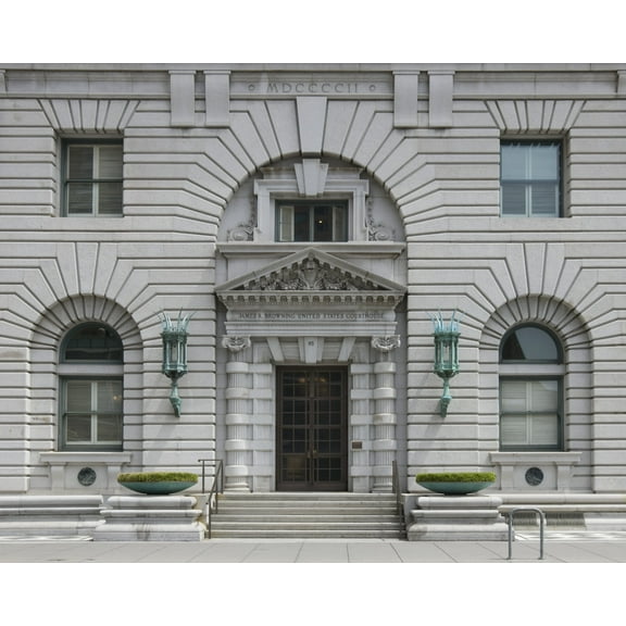 Print: Primary Entrance, James R. Browning U.S. Court Of Appeals Building