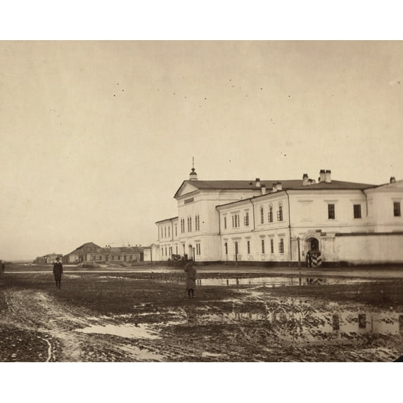 Print: Prison In Irkutsk, Eastern Siberia, 1885