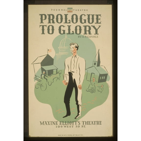 Print: Prologue To Glory By E.P. Conkle, circa 1936