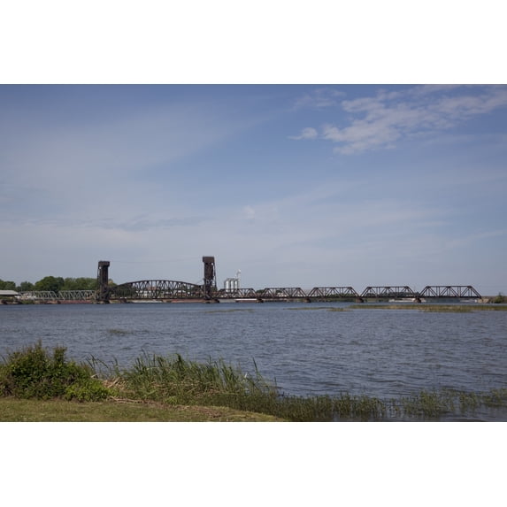 Print: Railroad Bridge, Decatur, Alabama, 2010