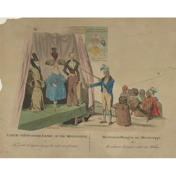 Print: Raree - Show On The Banks Of The Mississippi, Or The Gentle
