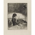 thumbnail image 1 of Print: Reading By Lamplight, 1859, 1 of 4