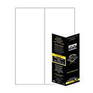 Print-Ready Bi-Fold Sheet (No-Tear Waterproof), 4-1/4" x 11" (Folded), 1-UP on 8-1/2" x 11" White Synthetic 10-Mil Paper - 25 Sheets