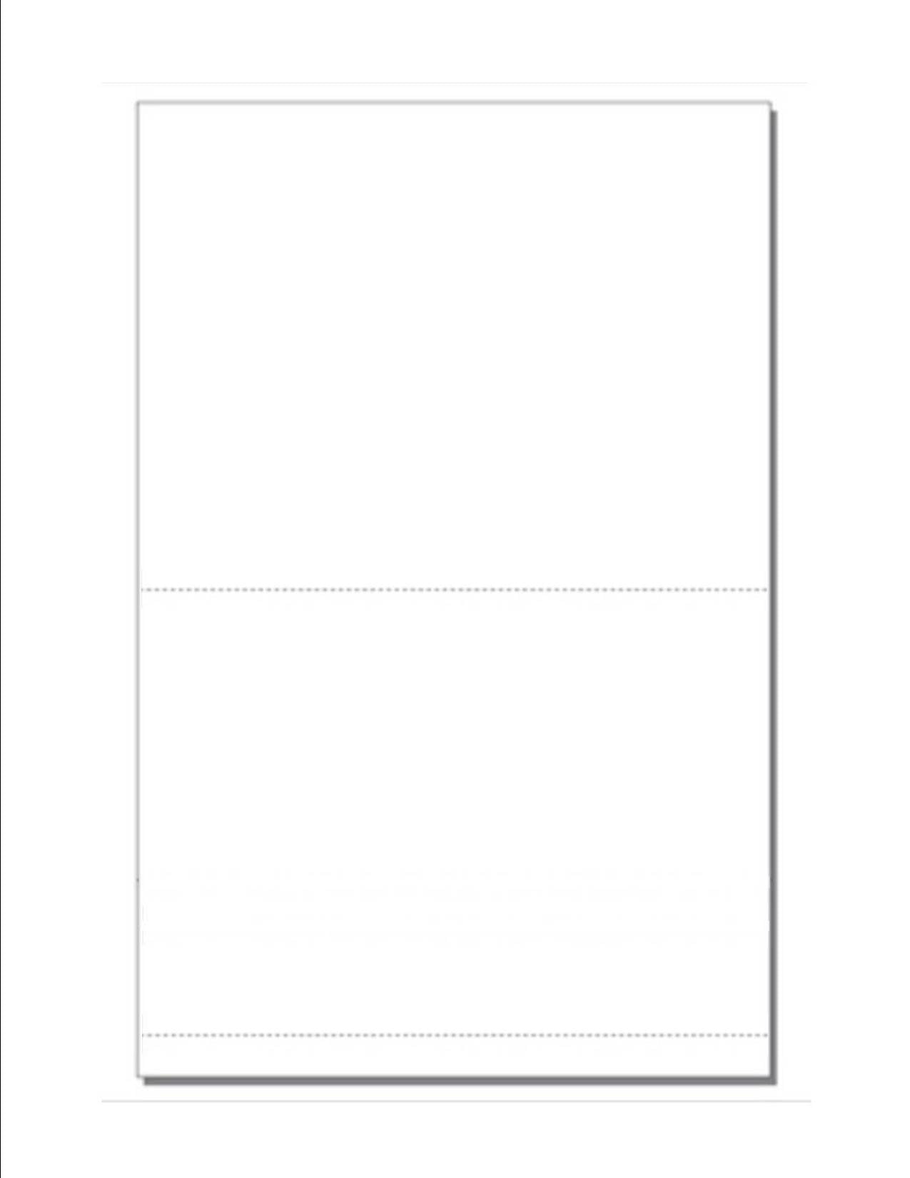 print-ready business form, 11" x 17", double-perfed, white bond - 500 sheets