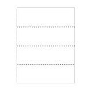 Print-Ready Business Forms (8-1/2" x 11"), Triple-Perforated for Separations, on White 24lb Bond Paper - 500 Sheets (Forms)