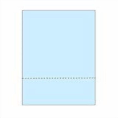 Print-Ready Business Forms (8-1/2" x 11") with Single, Bottom Micro-Perf for Separation, on Blue 67lb Vellum Paper - 250 Sheets (Forms)
