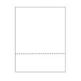Print-Ready Business Forms (8-1/2" x 11") with Single, Bottom Micro-Perf for Separation, on White 24lb Bond Paper - 500 Sheets (Forms)